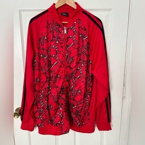 Stylish Red Zip-Up Men's jacket